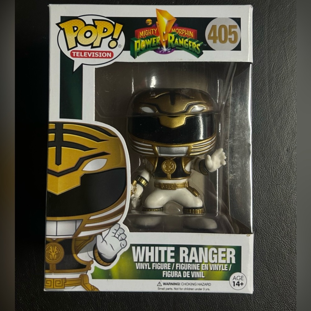 Funko Pop! White Ranger Vinyl Figure - Gold and White